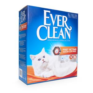 Ever Clean 10l  Fast Acting Odour Control Klonterende Kattenbakvulling Kat