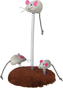 Trixie Mice on springs plush catnip ø 15 × 22 cm