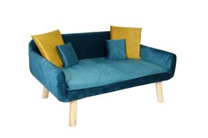 DEPOT Tiersofa Nando petrol 76x47x45