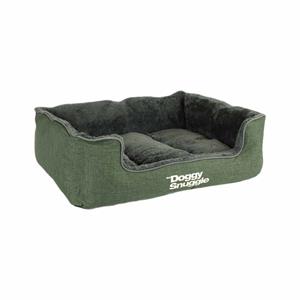 pet-joy Hondenmand Doggy Snuggle Donkergroen