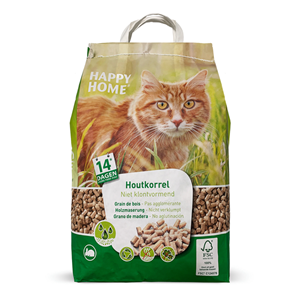 Happy Home Natural Houtkorrel - Fsc - Kattenbakvulling - 10 l 5 kg