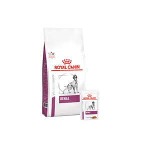 Royal Canin Renal Hond  Combi bundel - 7 kg + 12 x 100 gr