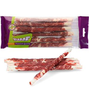 Braaaf Twister Hundesnacks – Rind und Fisch – 180 g