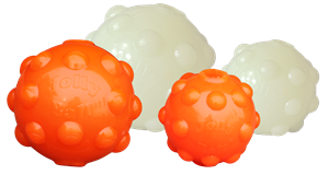 Jolly pets Jumper Ball Glow 7,5 cm - wit