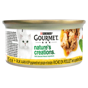Gourmet Nature's Creations 85 g - Kattenvoer - Kip