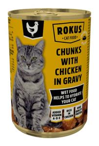 Rokus Adult - Kattenvoer - Kip - Gravy - 415 gram