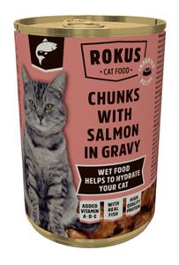 Rokus Adult - Kattenvoer - Zalm - Gravy - 415 gram