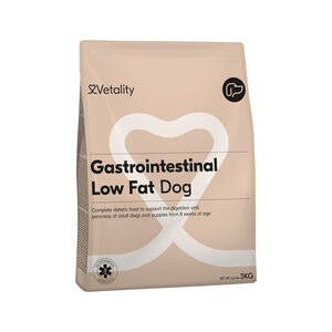 Vetality Gastrointestinal Low Fat Dog - 3 x 3 kg