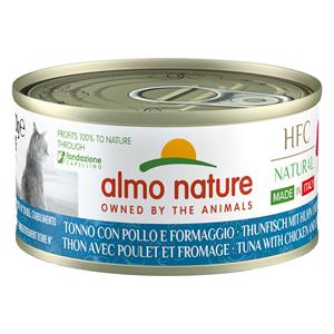 HFC Almo Nature  Natural Made in Italy 6 x 70g - Tonijn, Kip & Kaas
