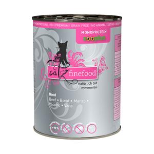 6x400g Rund Catz Finefood Monoprotein zooplus Kattenvoer nat