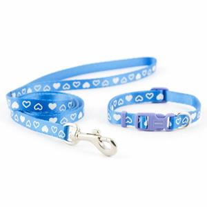 ancol Hondenhalsband Set Met Riem Hearts Blauw