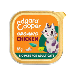 Edgard&Cooper Adult Paté Organic 85 g - Kattenvoer - Kip