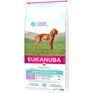 Eukanuba 12kg  Puppy Sensitive Digestion met Kip & Kalkoen Hondenvoer droog
