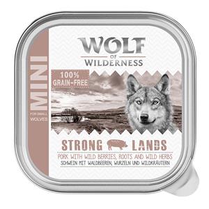 6x150g Adult Strong Lands Varken Wolf of Wilderness Hondenvoer nat