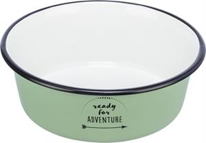Trixie Bowl enamel/stainless steel 0.9 l/ø 17 cm green