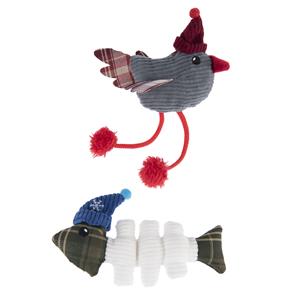 Zooplus Exclusive Kattenspeelgoed Vogeltje & Vis 14/16cm Kat