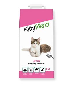 Kitty Friend Klontvormende - kattenbakvulling - Fijn - 15 L
