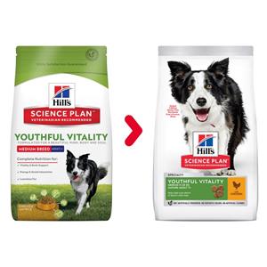 Hill's Science Plan Adult 7+ Senior Vitality Medium Kip 2,5 kg