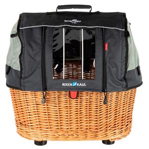 KLICKfix Honden-fietsmand Doggy Basket Plus Fix, bruin