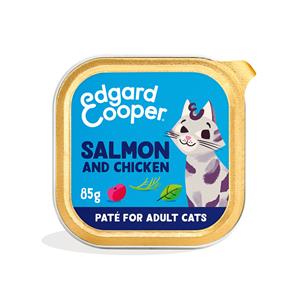 Edgard&Cooper Adult Paté 85 g - Kattenvoer - Zalm&Kip