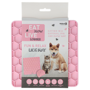 Eat Slow Live Longer Fun & Relax Lick Mat - Rosa