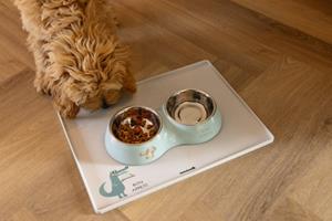 Beeztees Puppy Placemat Humy hondenvoerbak silicone grijs