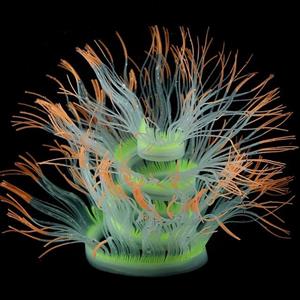 huismerk Aquarium Fish Tank Landscaping Decoratie Silicagel Simulatie Software Coral Fluorescente Anemone Grootte: 50cm (Oranje)