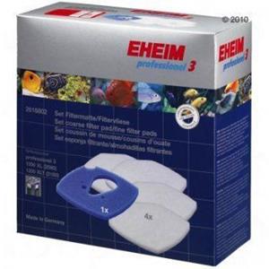 Eheim Filtervlies - 1st - Blauw + 4st - Wit Professionel - 3E - 450/700/600T