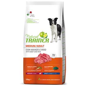 Trainer Natural Dog Trainer Natural Medium met Rundvlees, Rijst & Ginseng - 12 kg