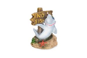 Beeztees No Fishing Haai - Ornament - 7x6x8,5 cm