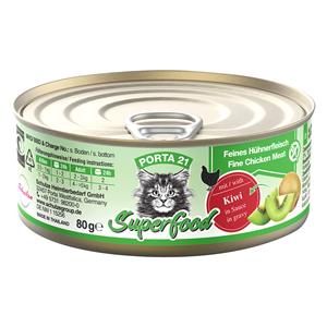 20% korting! Porta 21 Superfood 6 x 80 g - Kip met kiwi