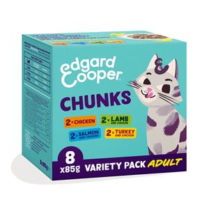 Edgard&Cooper Multipack Chunks - Kattenvoer - 8x85 g