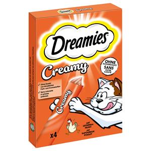 Dreamies 4x10g Kip  Creamy Snacks Kat