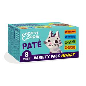 Edgard & Cooper Erwachsene Katze - Mehrfachpackung Pastete - 8 x 85 g
