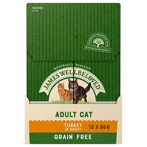 25% koritng! James Wellbeloved Adult Grain Free Mixpaket - James Wellbeloved Adult Cat Grain Free Truthahn