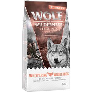 Wolf of Wilderness 12kg Whispering Woodlands Scharrelkalkoen  Hondenvoer droog