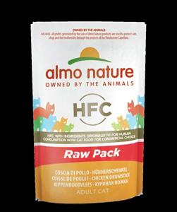 Almo Nature HFC Raw Pack 55g Beutel Katzennassfutter