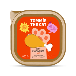 Tommie the Cat – kakelverse kip paté – volwassen kat 85g - natvoer