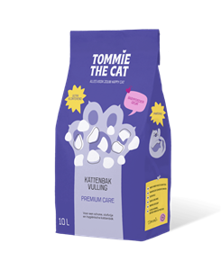 Tommie the Cat 10L premium kattenbakvulling - babypoeder geur - ultra klonterend