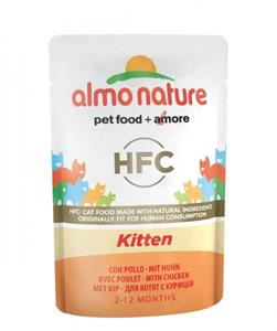 Almo Nature HFC Kitten mit Huhn 55g Katzennassfutter