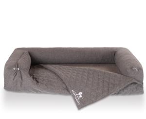 Knuffelwuff orthopädisches 2in1 Sofaschutz Hundebett Yona grau XL