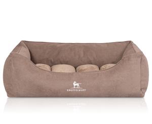 Knuffelwuff orthopädisches Hundebett mit Fächer-Wendekissen Baltimore beige XL