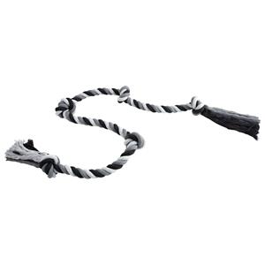 Fehlt Hundespielzeug Floss Boss Dental Rope extra long schwarz-grau, Maße: ca. 185 cm