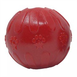 Starmark Kauspielzeug Rubbertuff 10 Cm Gummi Rot 2 Stück