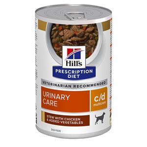 Hill's Prescription Diet c/d Multicare Urinary Care + Metabolic Hondenvoer Bstel ook natvoer: 12 x 354 g  C/D Multicare Urinary Care Stoofpotje met Kip