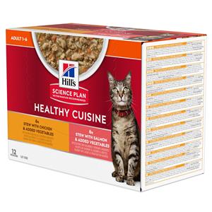 Hills Hill's Science Plan Feline - Healthy Cuisine - Adult - 12 x 80 g
