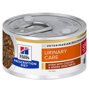 Hill's Prescription Diet 12x82g c/d Urinary Stress Stoofpotje met Kip  Kattenvoer