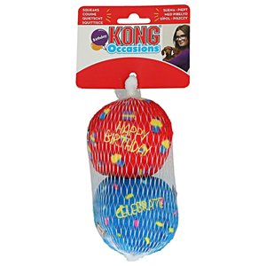 Kong Hundespielzeug Ball Birthday 7,5 Cm Plüsch 2 Stück