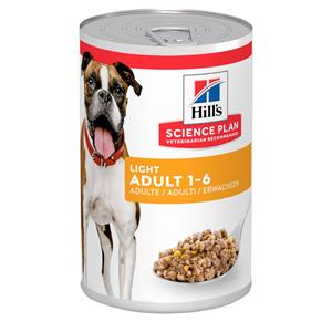 Hill's Canine Blik Adult Light - Hondenvoer - Kip 370 g