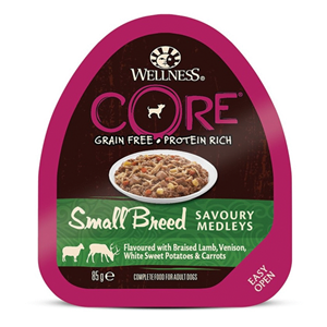 Wellness Core Small Breed Savoury Medleys 85 g - Hondenvoer - Lam&Hert